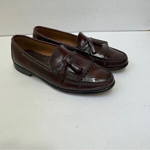 VINTAGE BASS TASSEL LOAFERS IN BROWN LEATHER